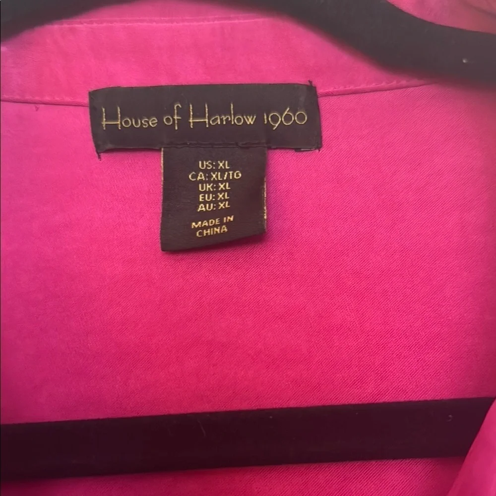 House of Harlow 1960 Pink Button Down Shirt - Picture 4 of 8